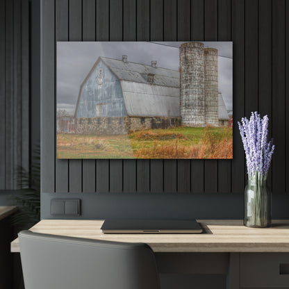 U R There Photography Daley Road Grey III Rustic Farmhouse Acrylic Wall Print