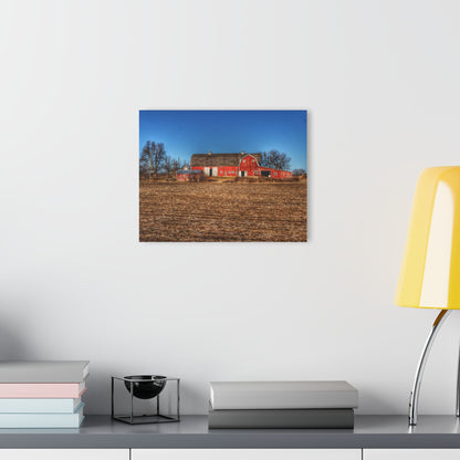 U R There Photography Rochester Road Red II Rustic Farmhouse Acrylic Wall Print