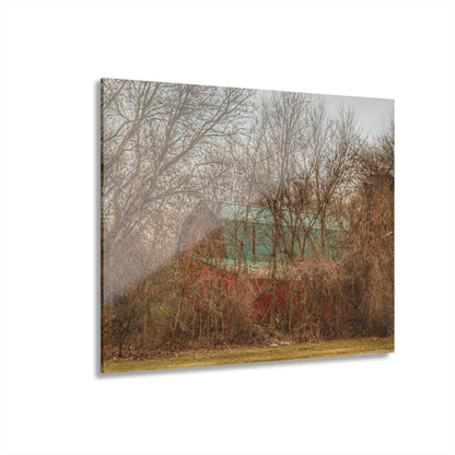 U R There Photography Bray Road Hidden Barnyard Red III Rustic Farmhouse Acrylic Wall Print