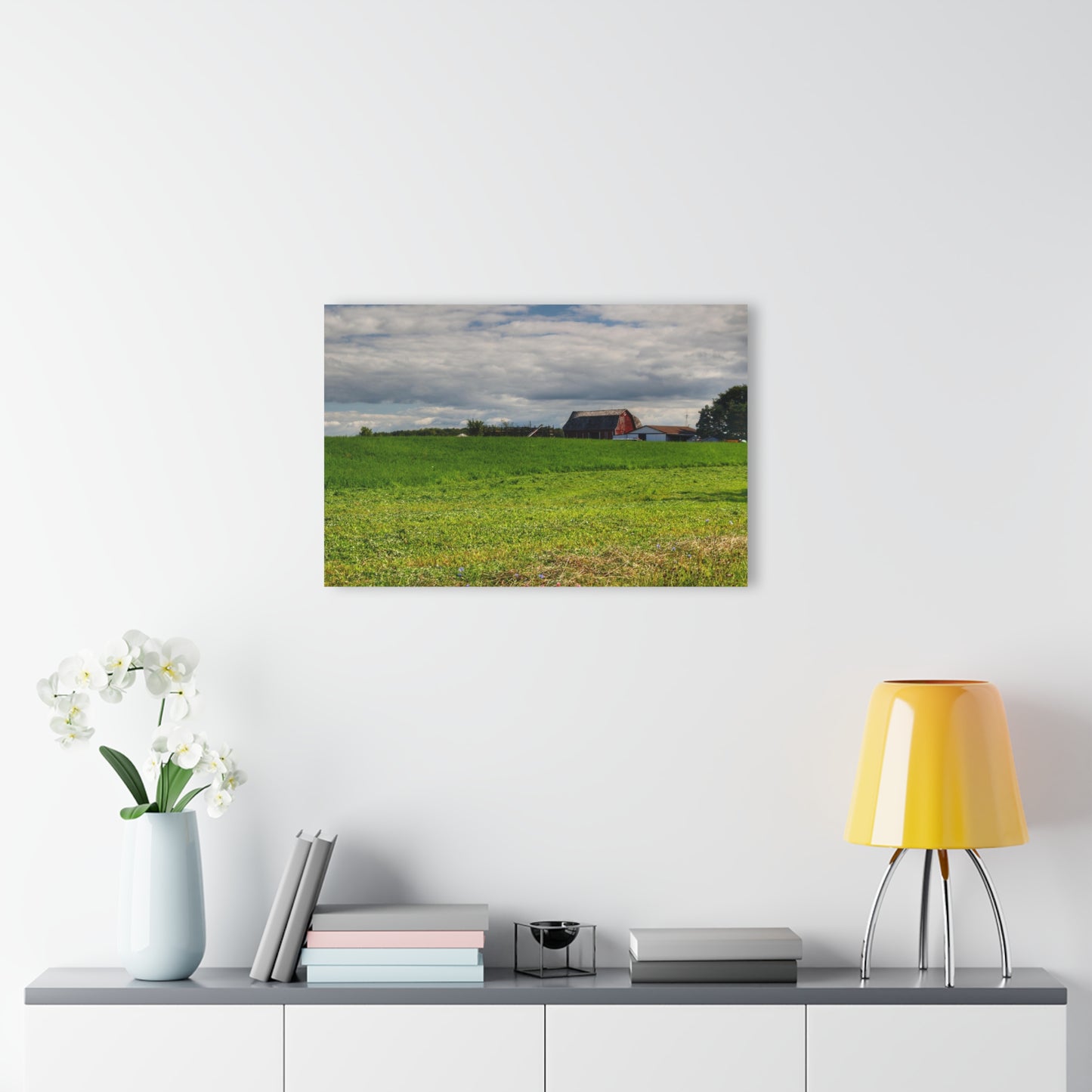 U R There Photography Across the Field in Kingston Rustic Farmhouse Acrylic Wall Print