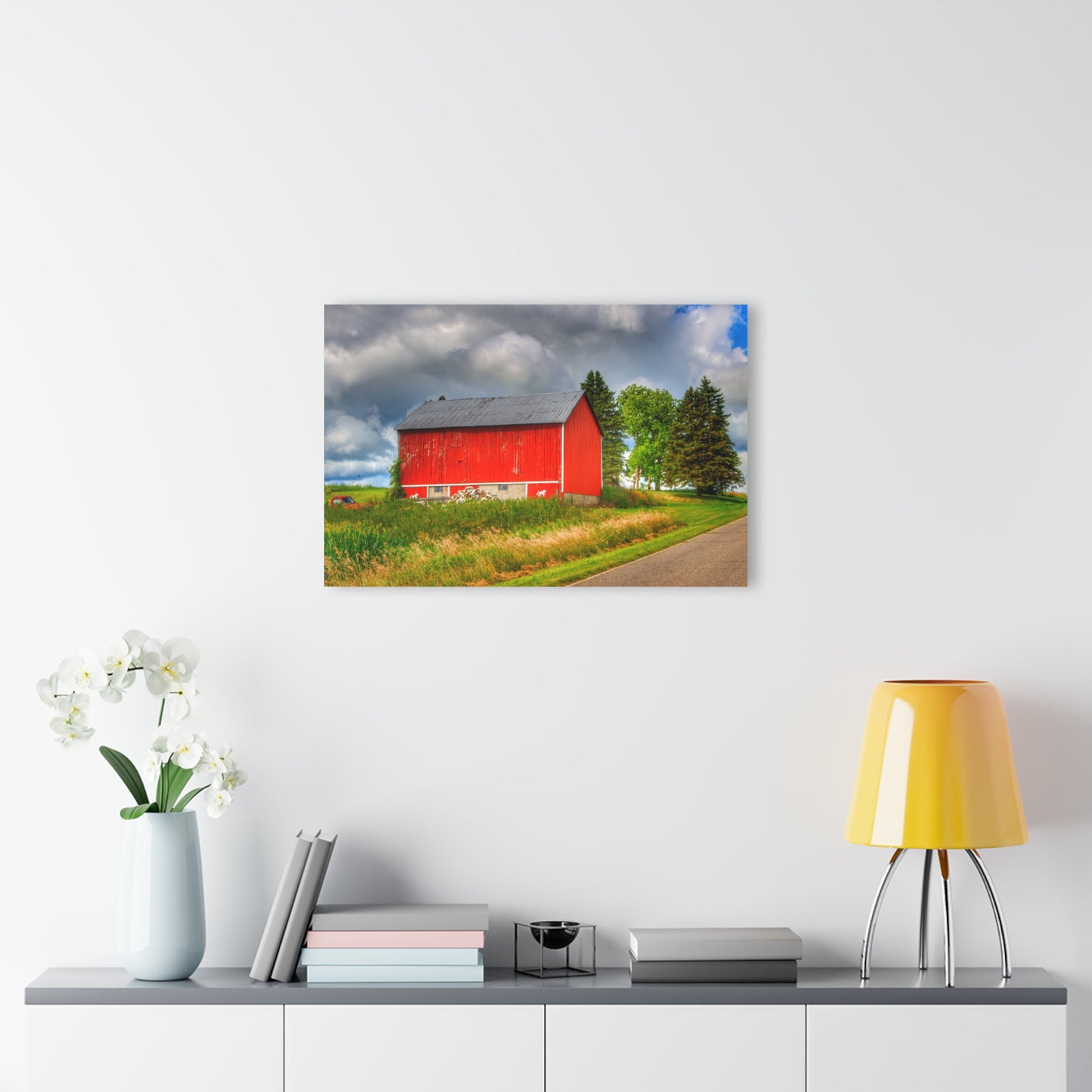 U R There Photography West Brown Horse Barn Rustic Farmhouse Acrylic Wall Print