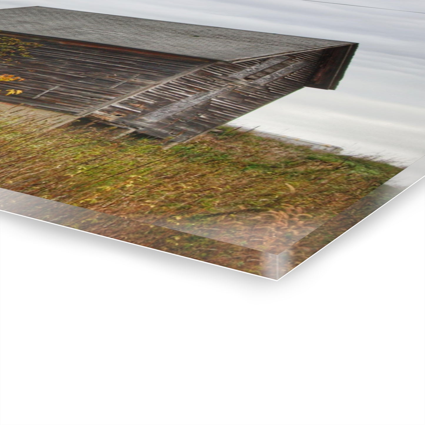 U R There Photography Fisher Road Grey Rustic Farmhouse Acrylic Wall Print