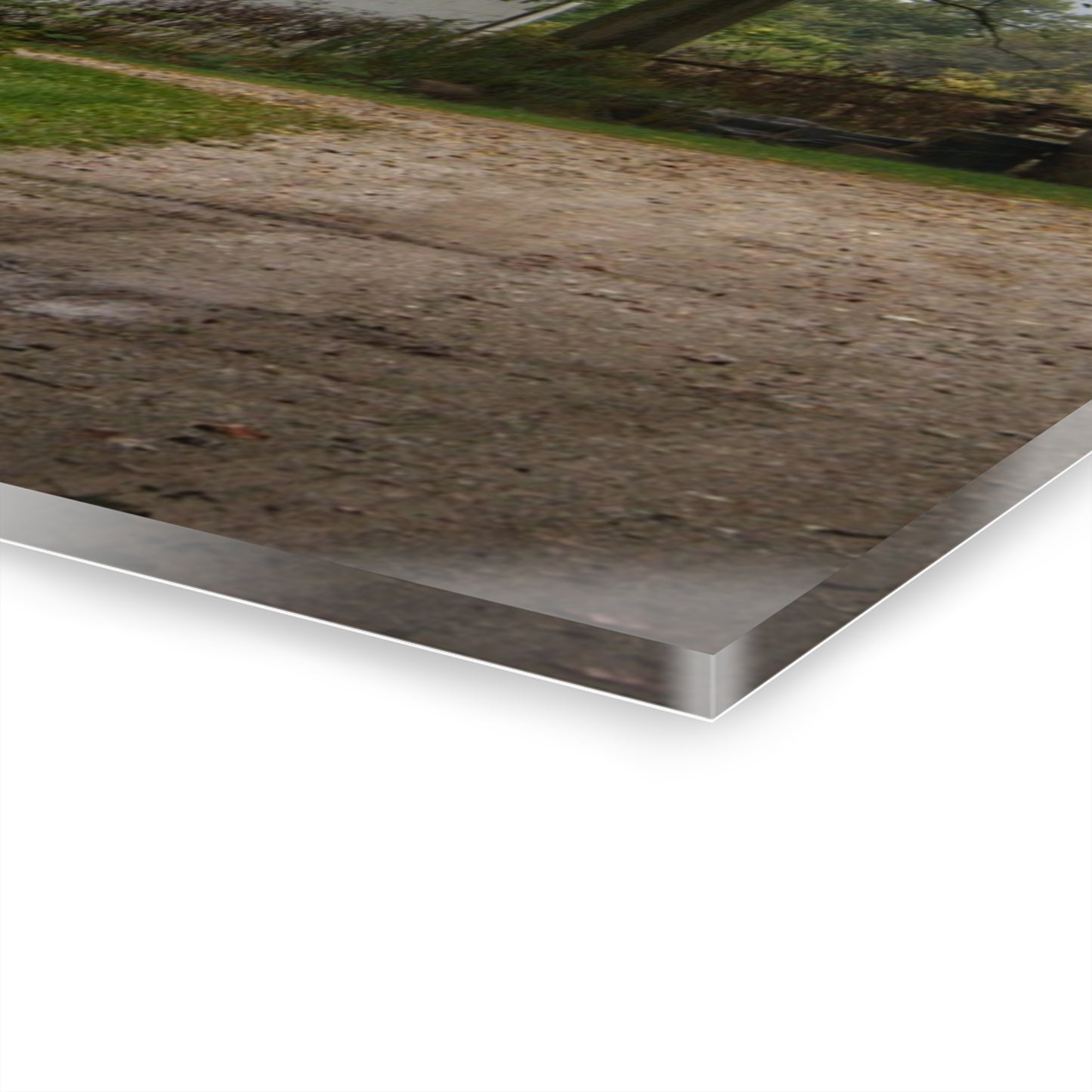 U R There Photography Noble Road Hidden Grey Rustic Farmhouse Acrylic Wall Print