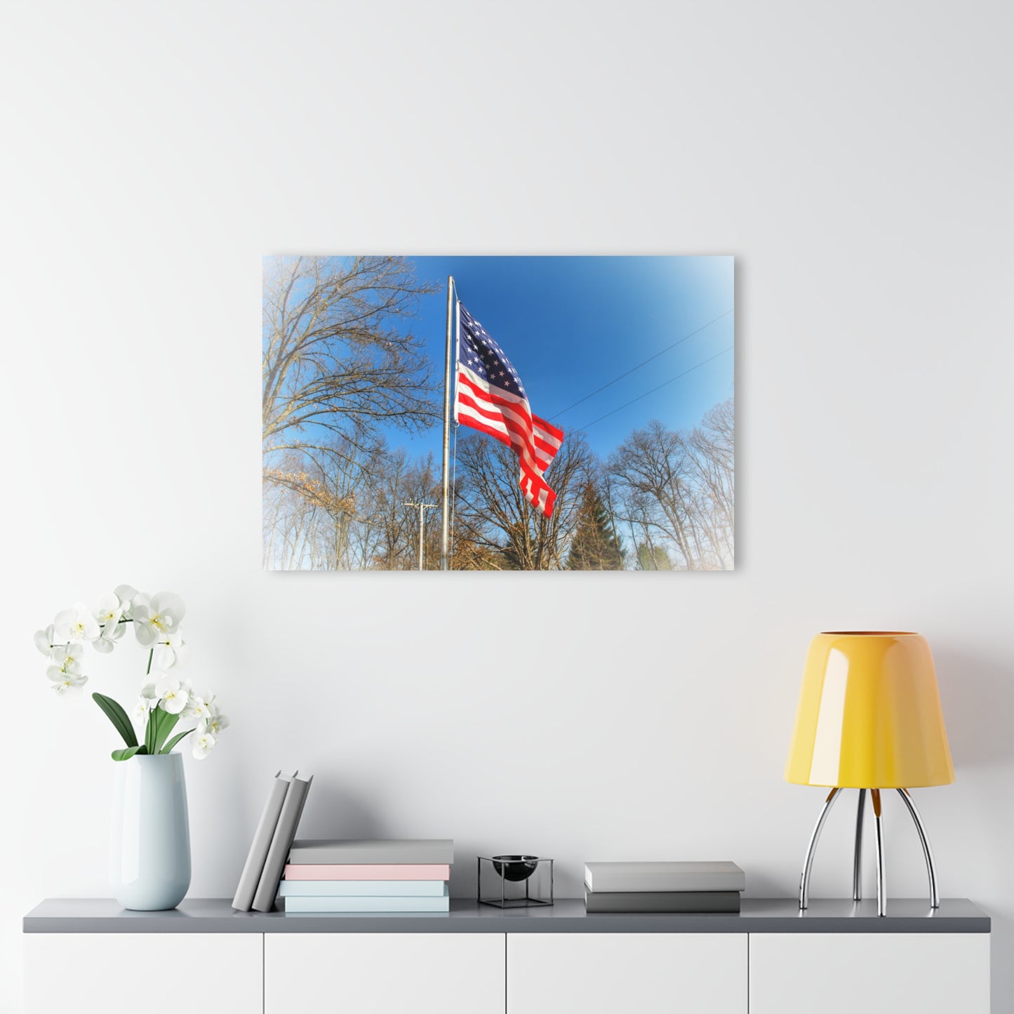 Barn Boutique Modern Farmhouse Acrylic Wall Print| Our Grand Old Flag