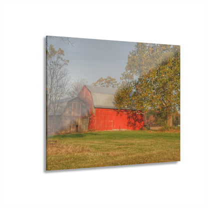 U R There Photography Barkley Road Red I Rustic Farmhouse Acrylic Wall Print