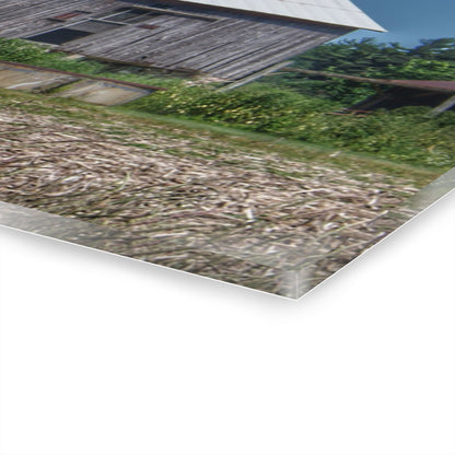 U R There Photography Millington Road Grey Rustic Farmhouse Acrylic Wall Print