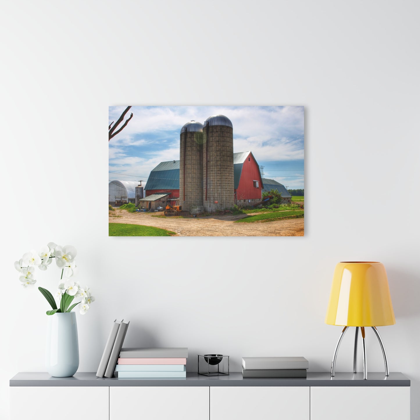 U R There Photography South Washburn Red Rustic Farmhouse Acrylic Wall Print