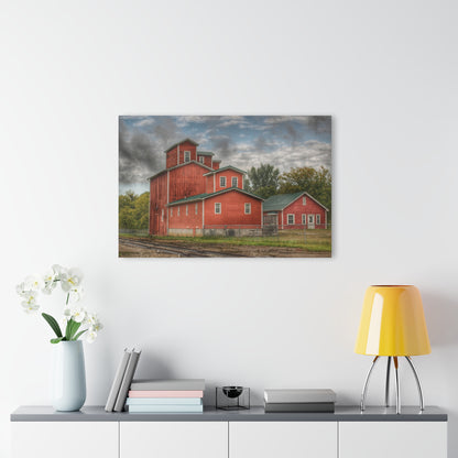 U R There Photography Aside the Tracks in Clifford Rustic Farmhouse Acrylic Wall Print