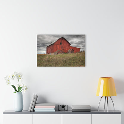 U R There Photography Horton Hilltop Red Rustic Farmhouse Acrylic Wall Print
