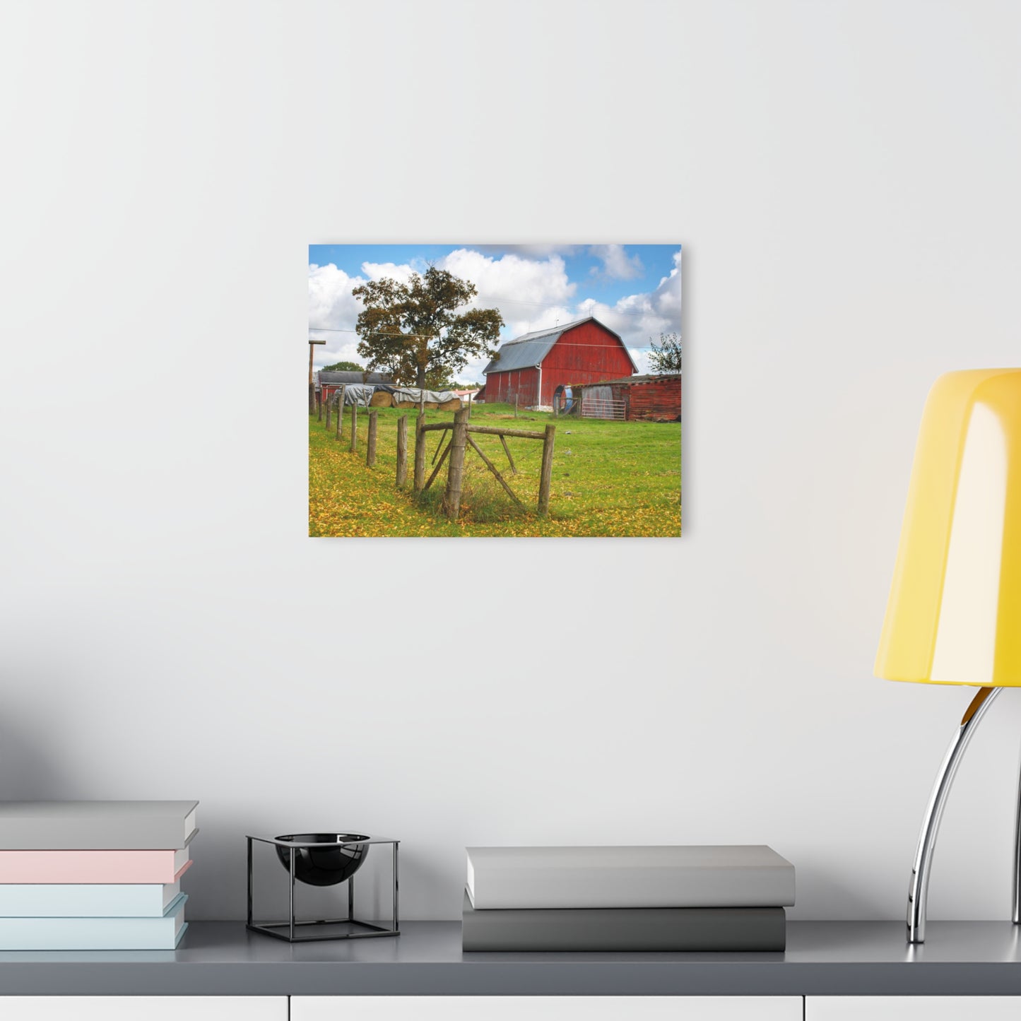 U R There Photography Beyond the Fence on Frances Road Rustic Farmhouse Acrylic Wall Print