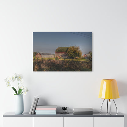 U R There Photography Summers Road Reds Rustic Farmhouse Acrylic Wall Print