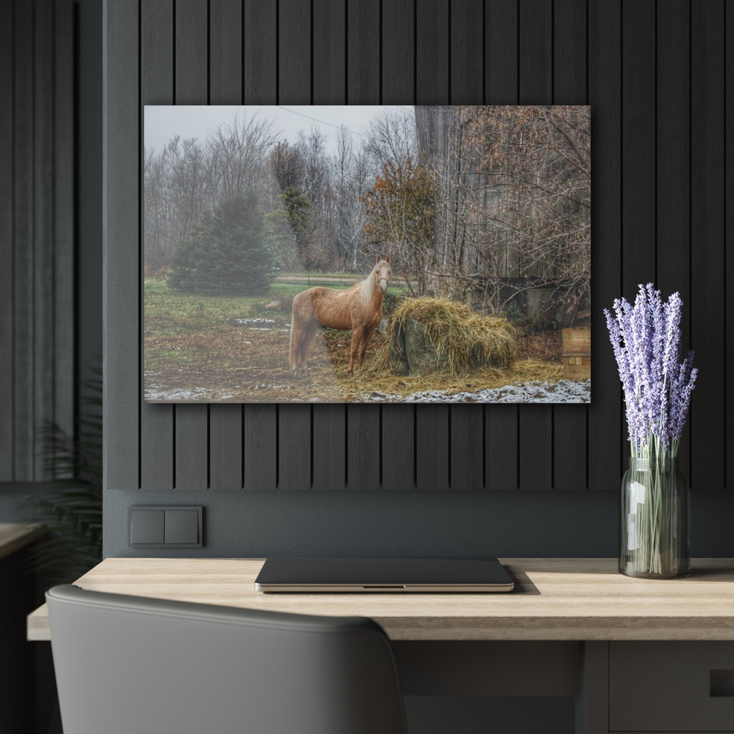 U R There Photography French Road Butterscotch Rustic Farmhouse Acrylic Wall Print