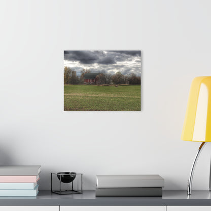 U R There Photography Booth Road Hidden Red II Rustic Farmhouse Acrylic Wall Print
