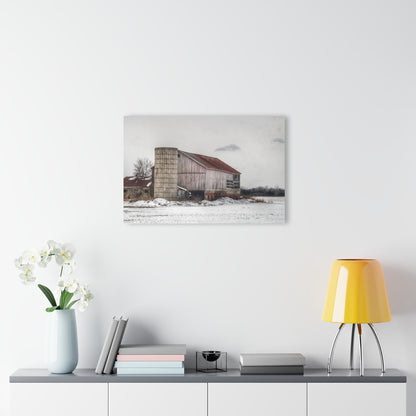 U R There Photography Babcock Road Grey Rustic Farmhouse Acrylic Wall Print