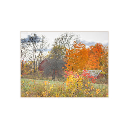 U R There Photography Bowers Hidden Red Rustic Farmhouse Decorative Ceramic Tile