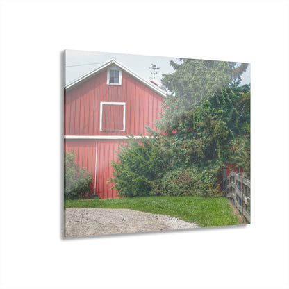 U R There Photography Modern Red I Rustic Farmhouse Acrylic Wall Print