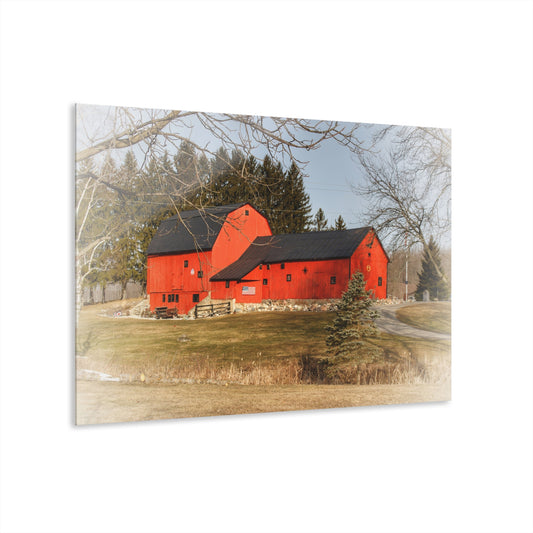 U R There Photography Thomas Road Patriot Barn Rustic Farmhouse Acrylic Wall Print