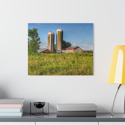U R There Photography Morrish Road Silos II Rustic Farmhouse Acrylic Wall Print