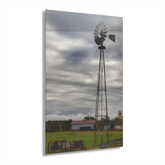 U R There Photography Valentine Road Windmill Rustic Farmhouse Acrylic Wall Print