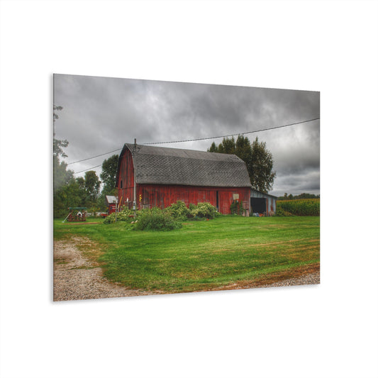 U R There Photography Country Red Rustic Farmhouse Acrylic Wall Print