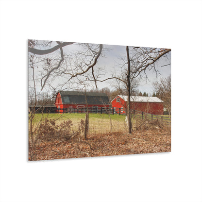 U R There Photography Hidden Hosner Reds Rustic Farmhouse Acrylic Wall Print