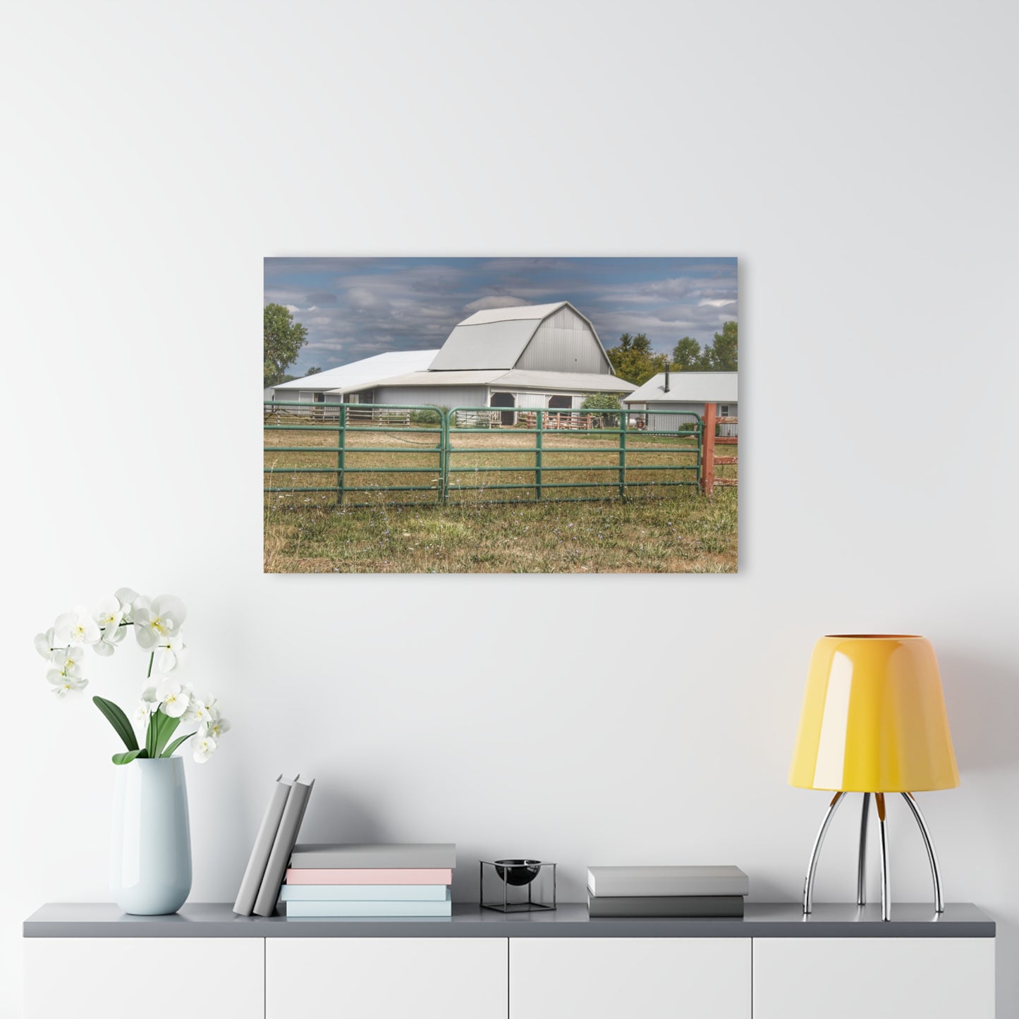 U R There Photography Petz Road Grey Rustic Farmhouse Acrylic Wall Print