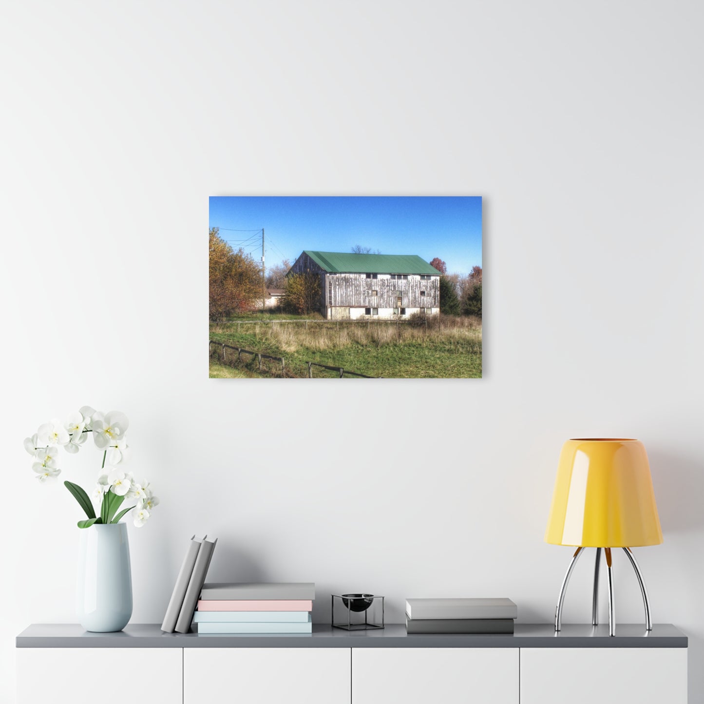 U R There Photography Hadley White Rustic Farmhouse Acrylic Wall Print