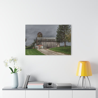 U R There Photography North Lake Road Grey Rustic Farmhouse Acrylic Wall Print