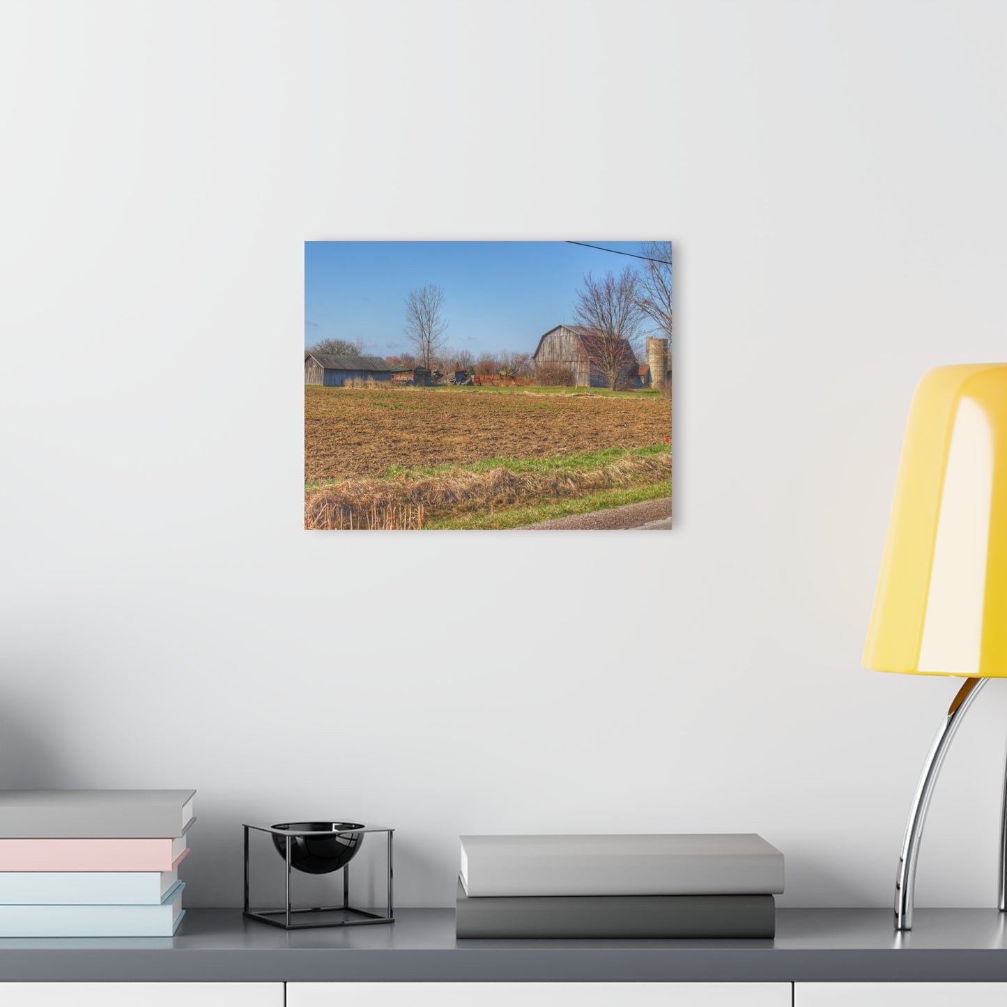 U R There Photography Stanley Road Greys Rustic Farmhouse Acrylic Wall Print