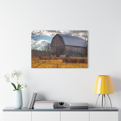 U R There Photography Sandusky Grey Haybarn Rustic Farmhouse Acrylic Wall Print