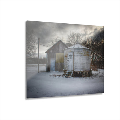 U R There Photography Vassar Silo and Shack Rustic Farmhouse Acrylic Wall Print