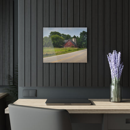 U R There Photography Metamora Red II Rustic Farmhouse Acrylic Wall Print