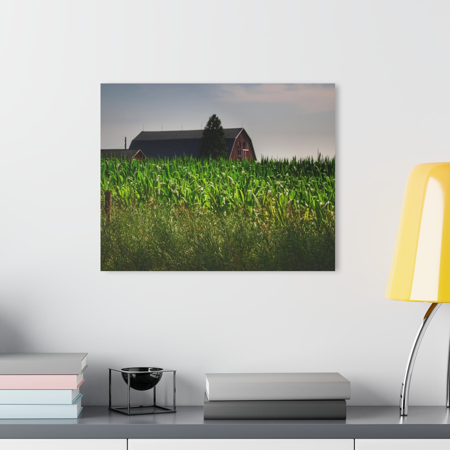 U R There Photography Beyond the Corn in Metamora Rustic Farmhouse Acrylic Wall Print