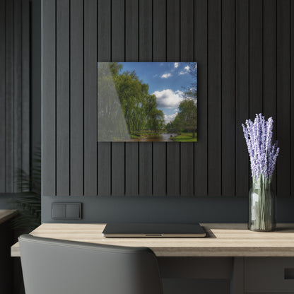 U R There Photography Cramton Park Bridge in Lapeer Rustic Farmhouse Acrylic Wall Print