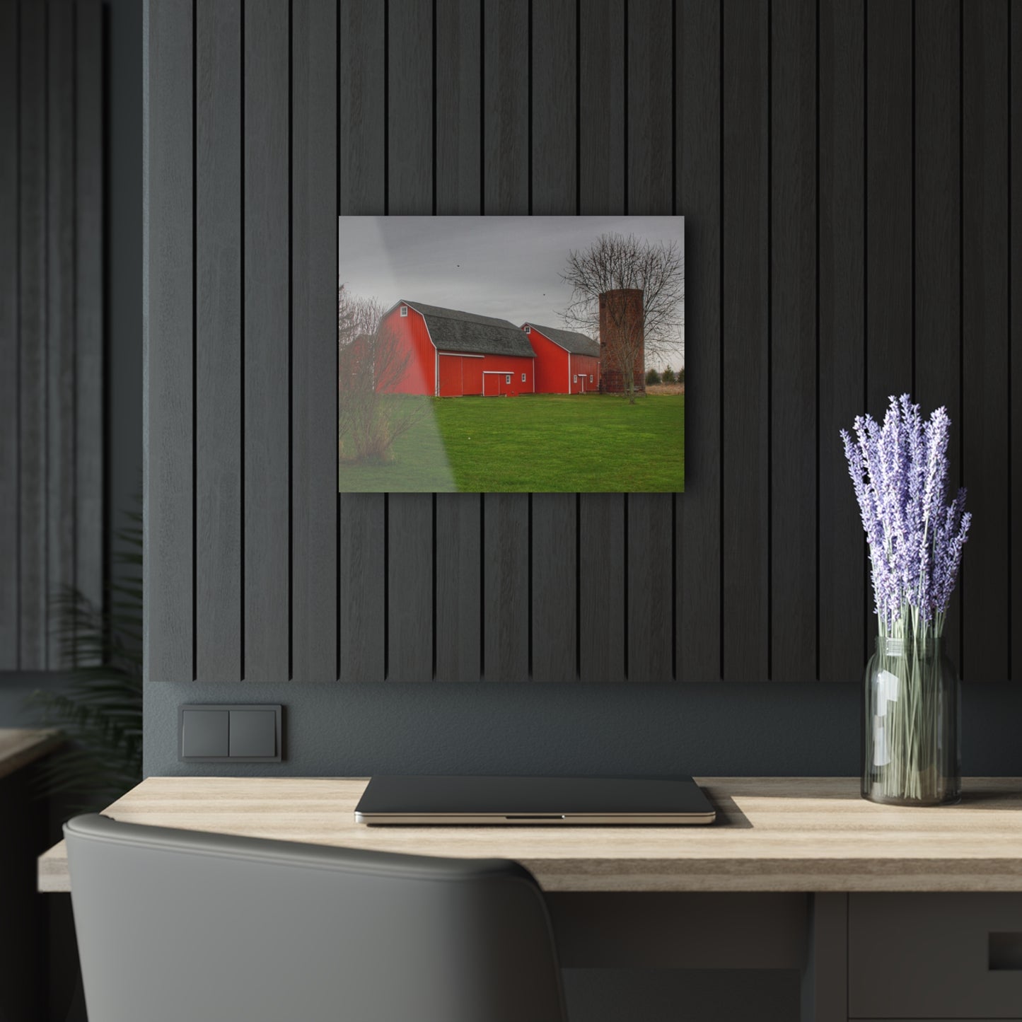 Barn Boutique Modern Farmhouse Acrylic Wall Print| Hough Road Reds III