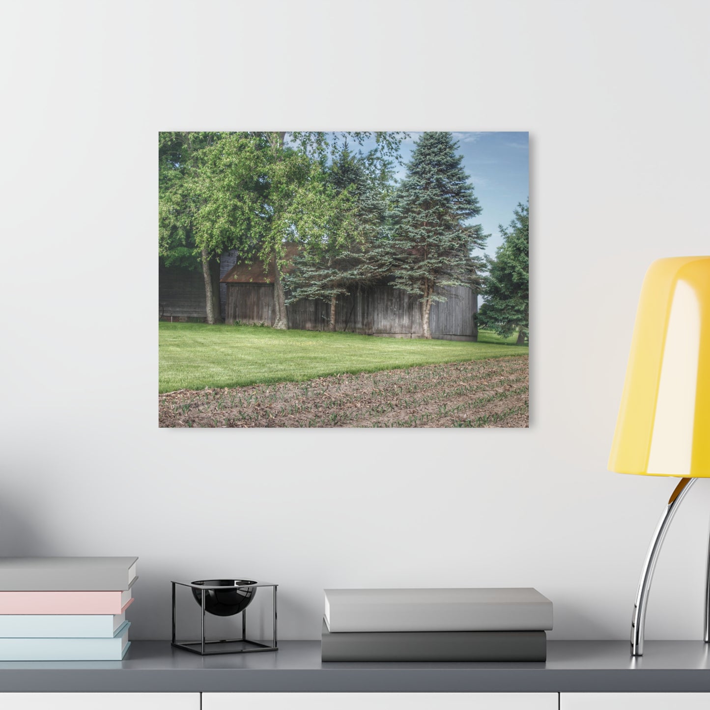 U R There Photography Barkley Road Greys II Rustic Farmhouse Acrylic Wall Print