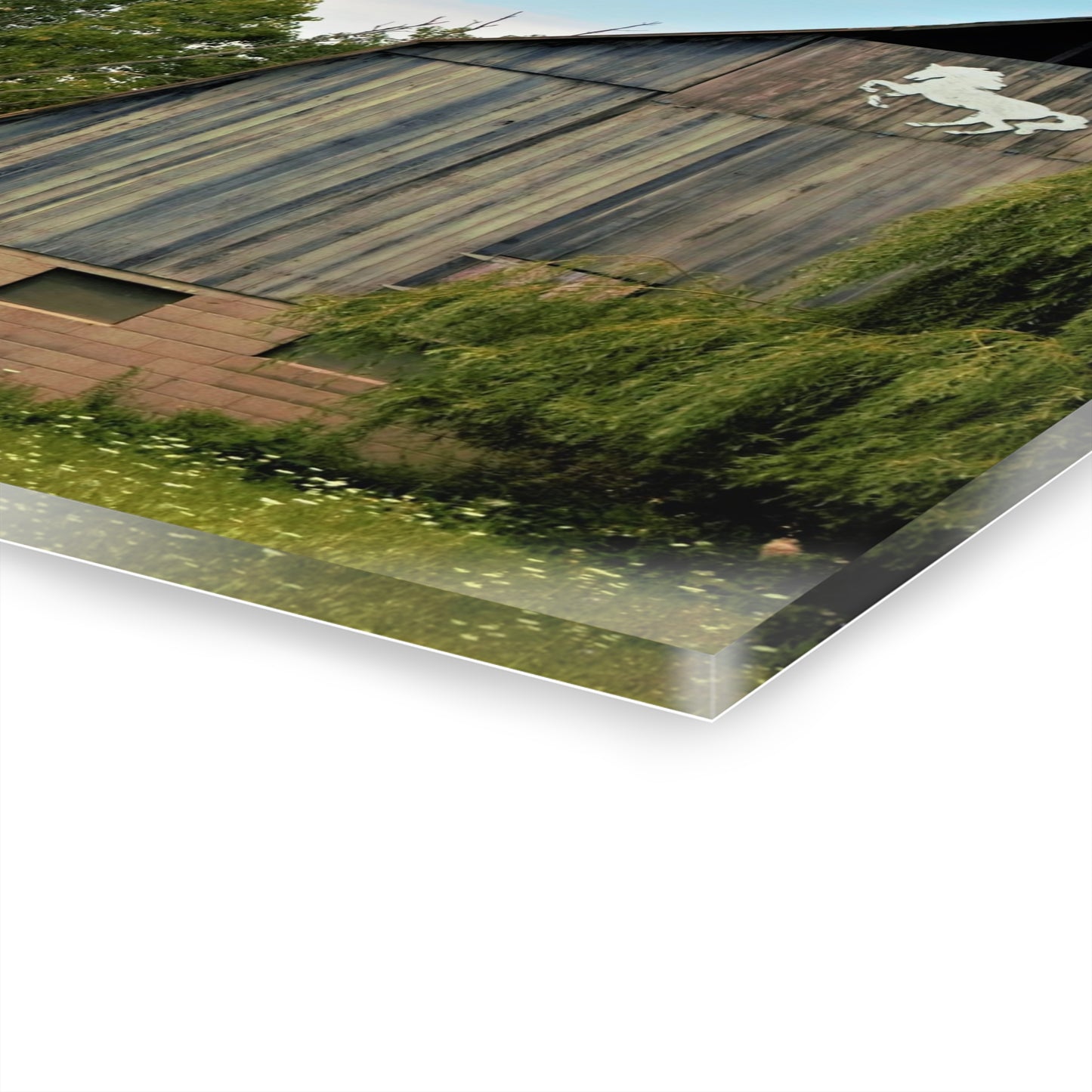 U R There Photography Hassler Lake Horse Barn Rustic Farmhouse Acrylic Wall Print