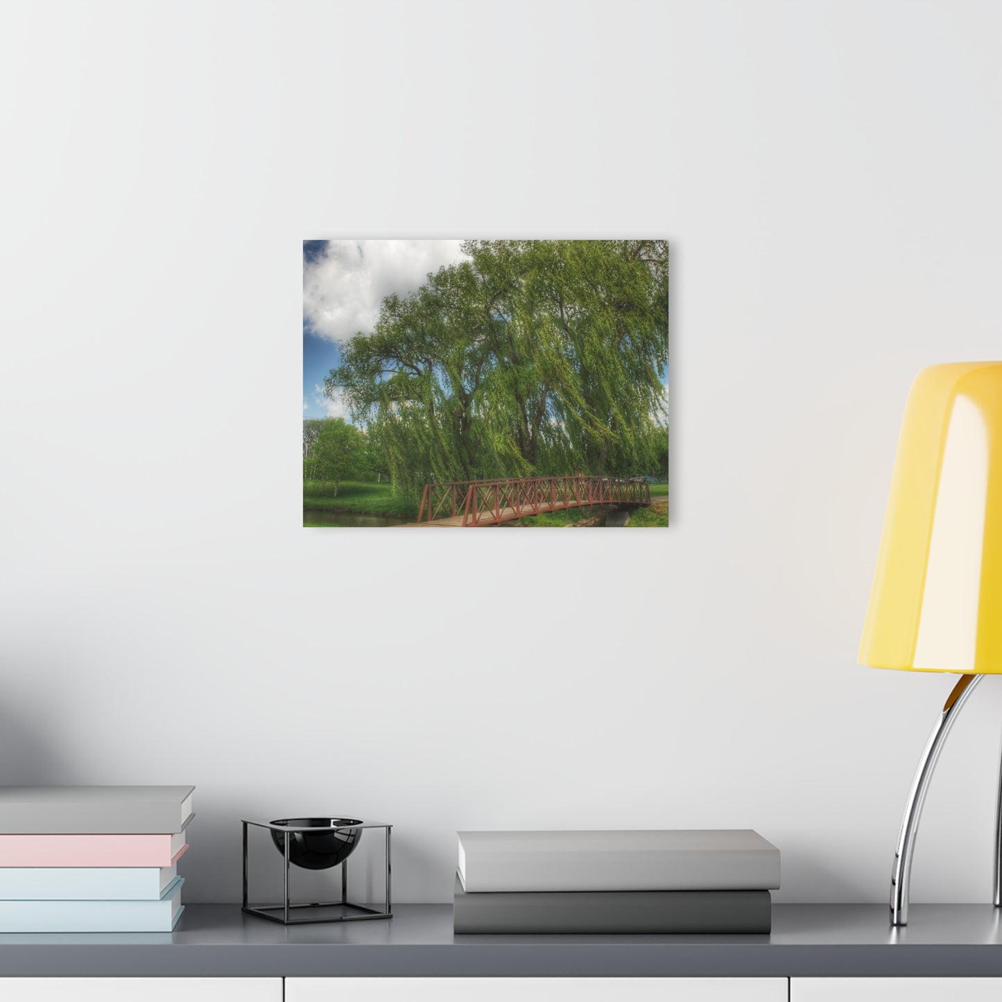 Barn Boutique Modern Farmhouse Acrylic Wall Print| Cramton Park Bridge in Lapeer II