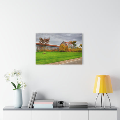 U R There Photography Galbraith Road Red Rustic Farmhouse Acrylic Wall Print