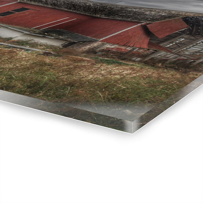 U R There Photography Hurds Corner Red II Rustic Farmhouse Acrylic Wall Print