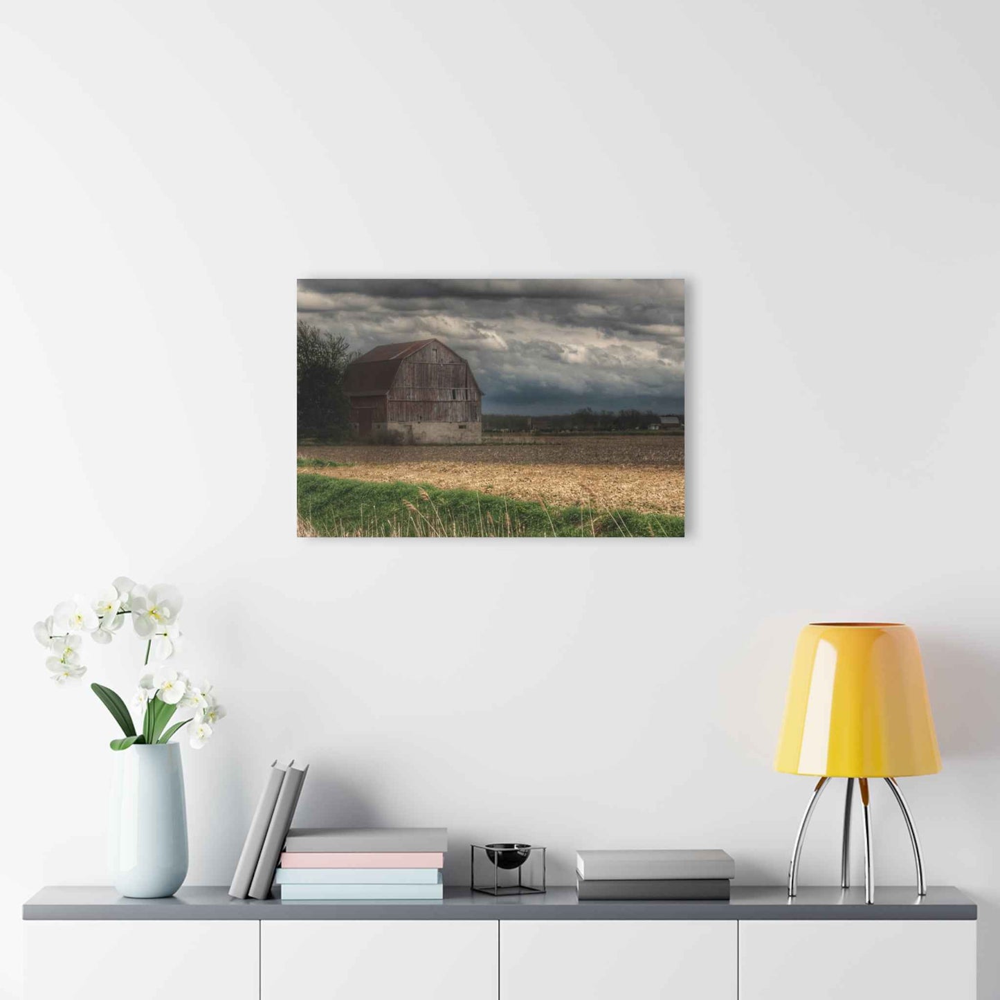 U R There Photography Sandusky Grey I Rustic Farmhouse Acrylic Wall Print