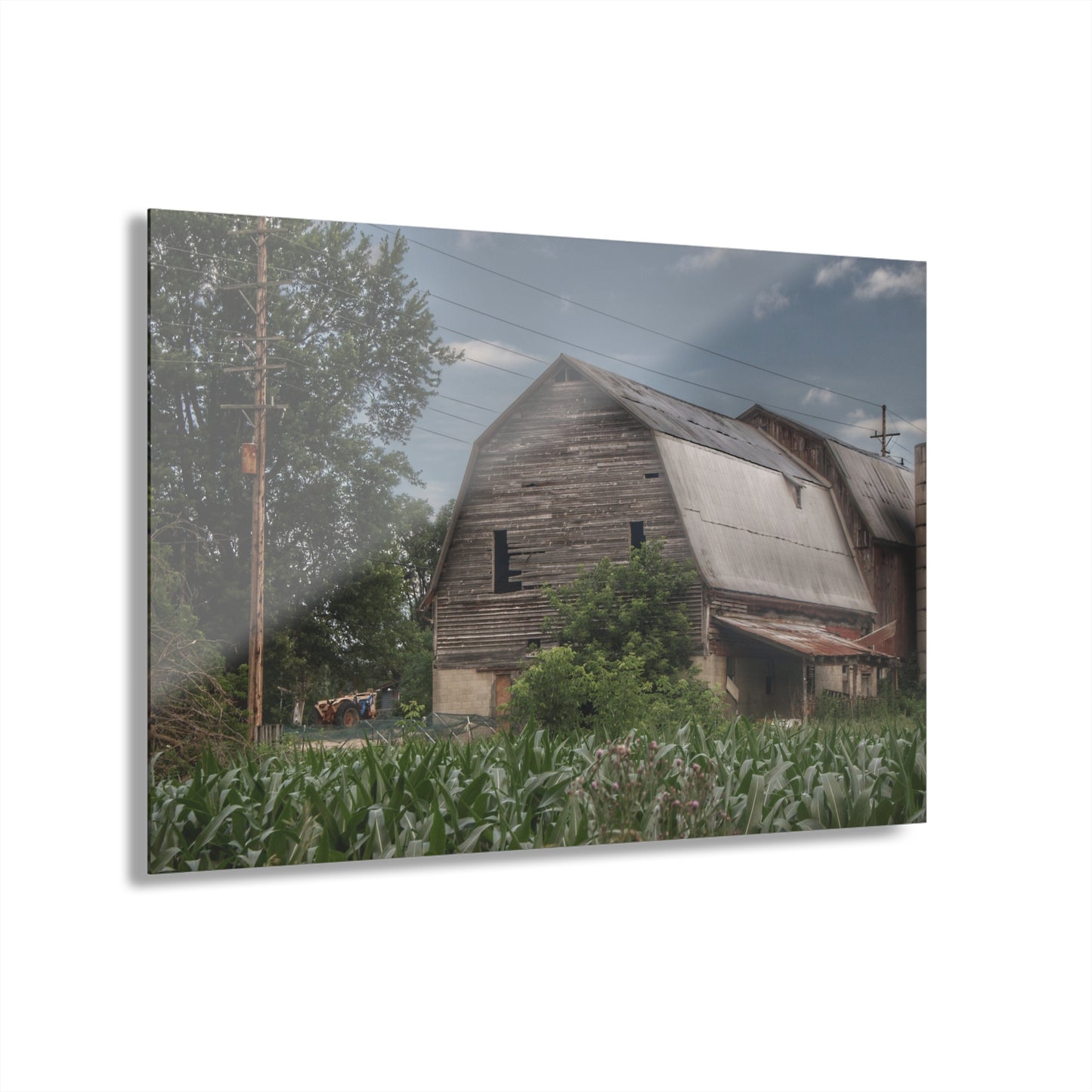 U R There Photography Murphy Lake Road Grey lI Rustic Farmhouse Acrylic Wall Print