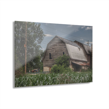 U R There Photography Murphy Lake Road Grey lI Rustic Farmhouse Acrylic Wall Print