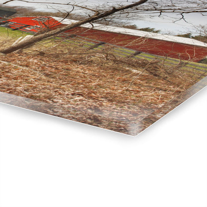 U R There Photography Hidden Hosner Reds Rustic Farmhouse Acrylic Wall Print