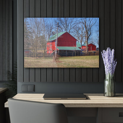 U R There Photography Imlay City Road Cow Barn I Rustic Farmhouse Acrylic Wall Print