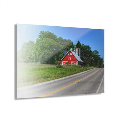 U R There Photography Metamora Red 2020 II Rustic Farmhouse Acrylic Wall Print