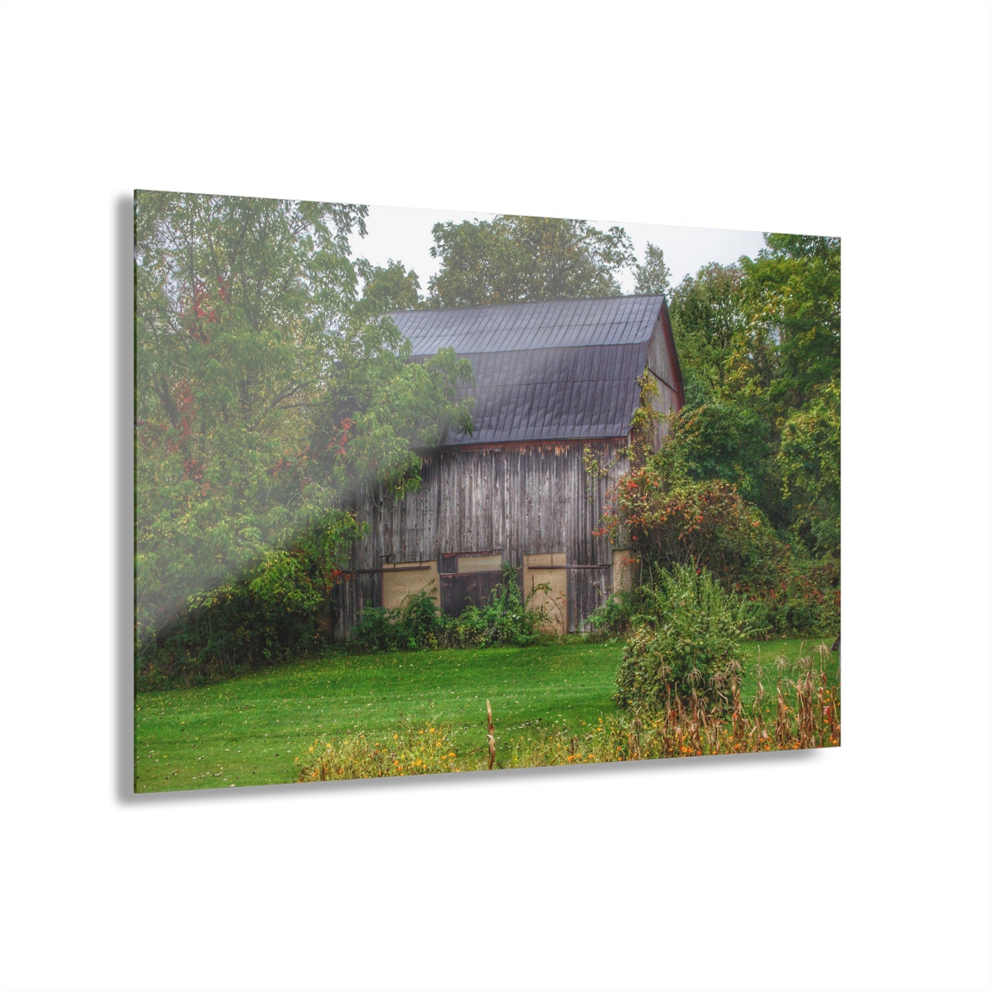 U R There Photography North Lake Road Hidden Grey Rustic Farmhouse Acrylic Wall Print
