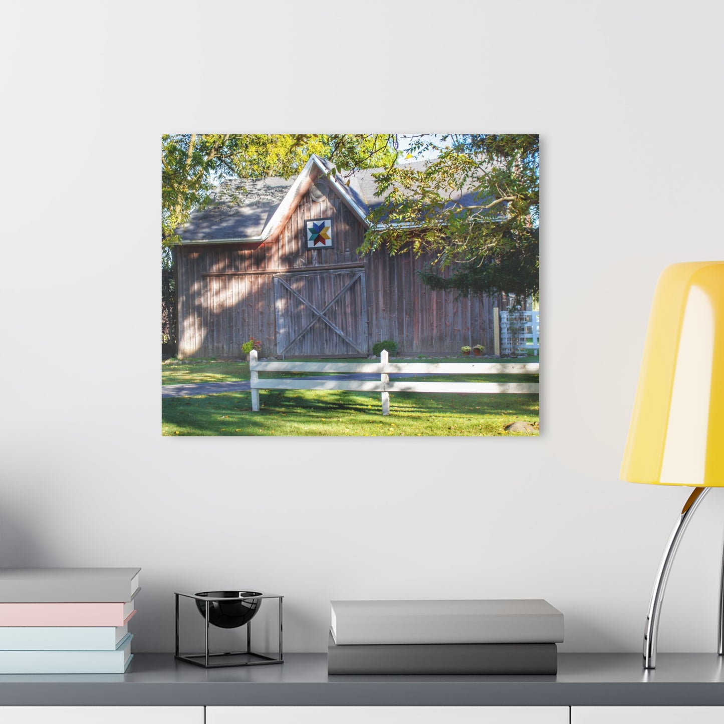 U R There Photography Hunters Creek Quilted II Rustic Farmhouse Acrylic Wall Print