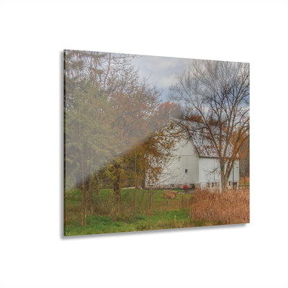 U R There Photography East Oakwood White Rustic Farmhouse Acrylic Wall Print