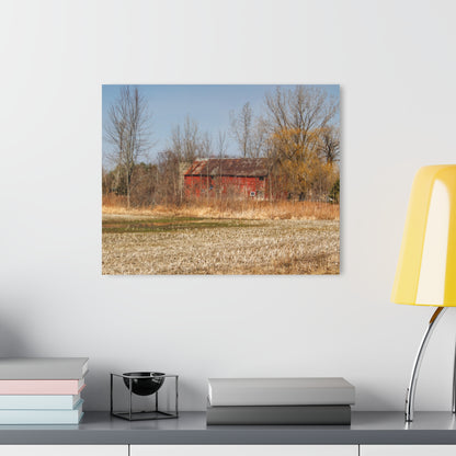 U R There Photography Hidden Scotch Settlement Red Rustic Farmhouse Acrylic Wall Print